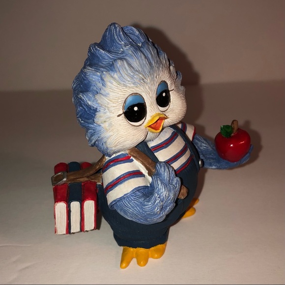 Vintage Collectible Inspirational Sonshine Promises Bluebird Student Figurine - Picture 3 of 7